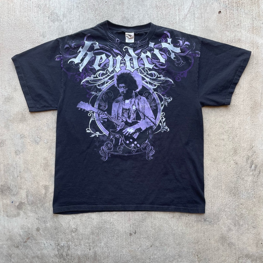 Y2K Jimi Hendrix AOP Graphic Tee (L)